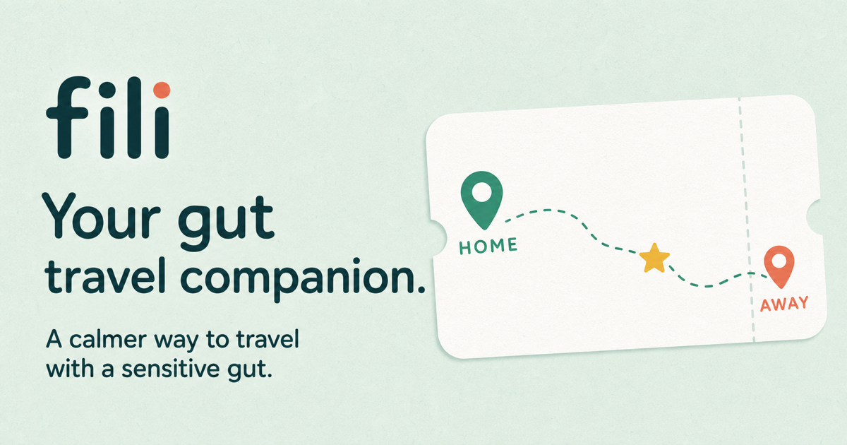 I love traveling. Unfortunately, my gut doesn't. logo